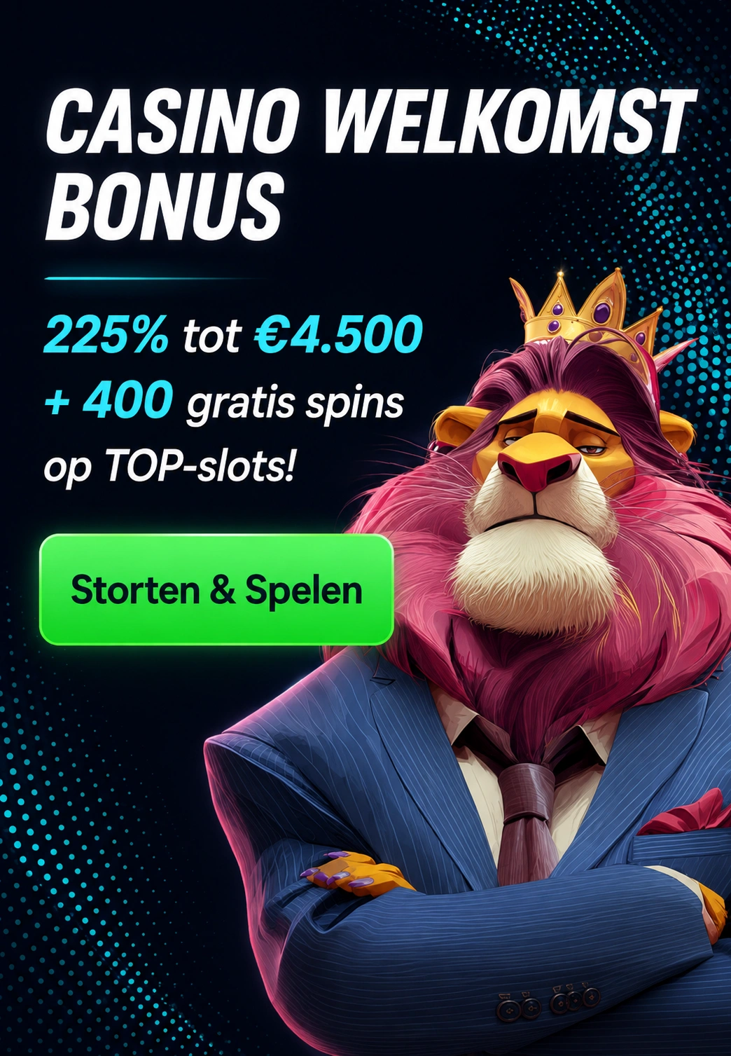 Tip Top Casino affiliate-landingspagina voorbeeld